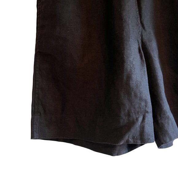 COS linen elastic high waist relaxed fit black shorts Sz XS excellent condition - Picture 6 of 12